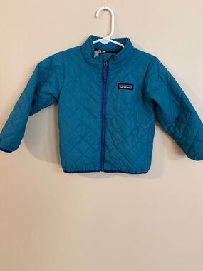Patagonia Teal Quilted Puffer Jacket - Kids 2T